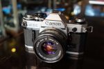 Canon AE-1 kit with 50mm F/1.8 FD lens