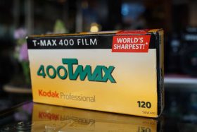 Kodak 400 T-max 5-pack 120 film, expired 2013