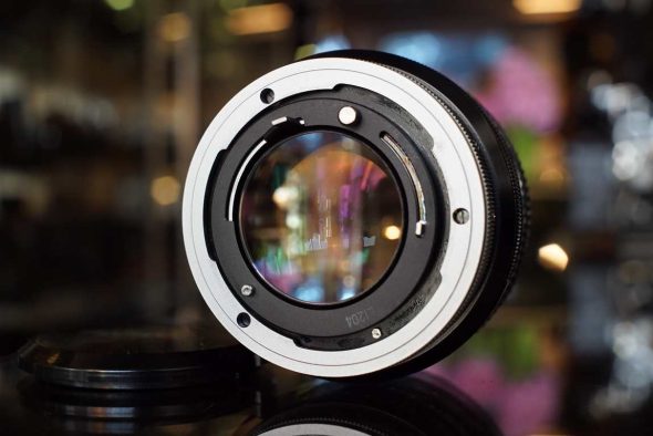 Canon FD 55mm F/1.2 lens, chrome nose