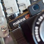 De Plaubel Makina 67 op de Leica M3 vitrine