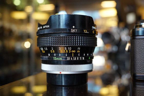 Canon lens FD 15mm 2.8 SSC, OUTLET