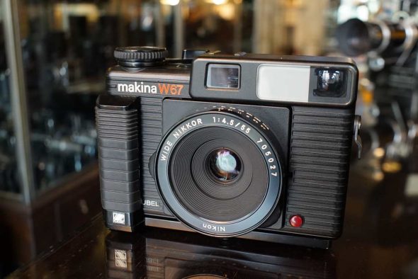 Plaubel Makina W67 rangefinder with Nikkor 55mm F/4.5 lens