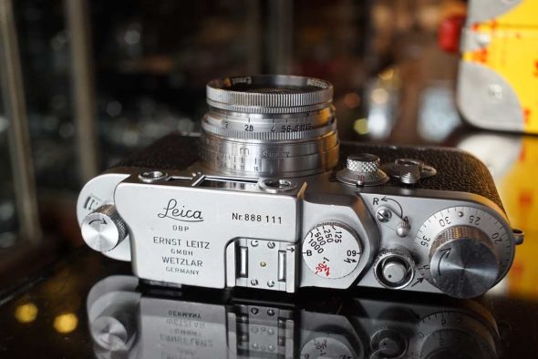 Leica IIIg body + Summitar 2 / 50mm lens, fresh CLA
