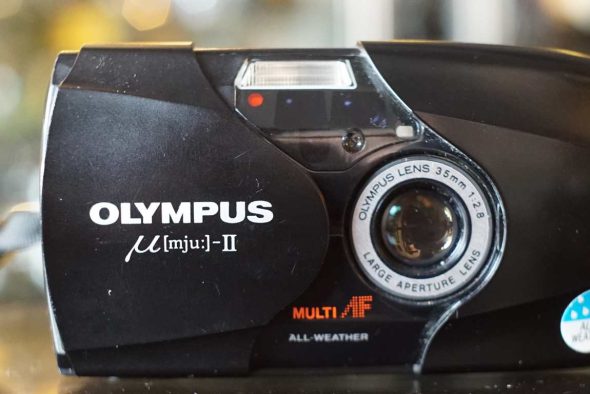 Olympus MJU II point and shoot with 35mm f/2.8 lens