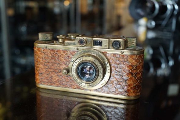 Fake Gold Leica LTM + 5cm Elmar lens
