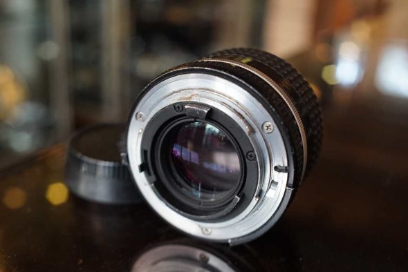 Nikon Nikkor 85mm 1:2 AI-S lens, worn