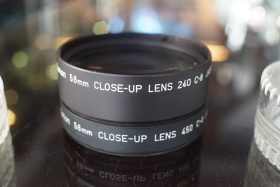 Canon 58mm C-8 Close-Up lens kit, 240 and 450
