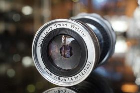 Leica Elmar f=9cm F/4 collapsible lens