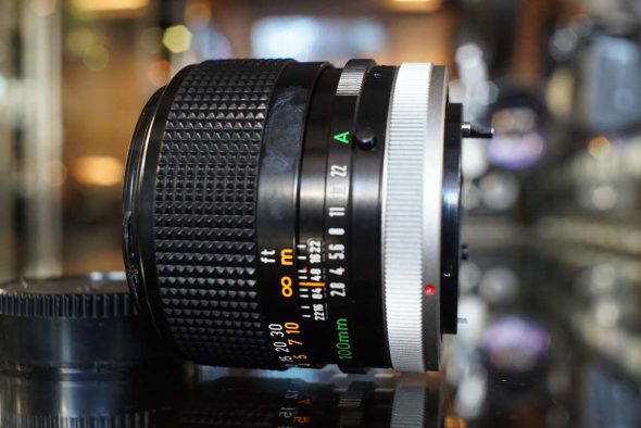 Canon FD 100mm 1:2.8 SSC lens