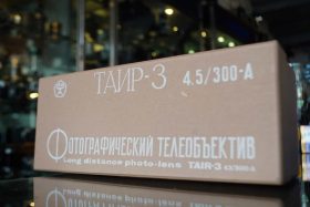 Tair-3 300-A / 300mm F/4.5 USSR lens with M39 adapter, NOS, boxed and sealed