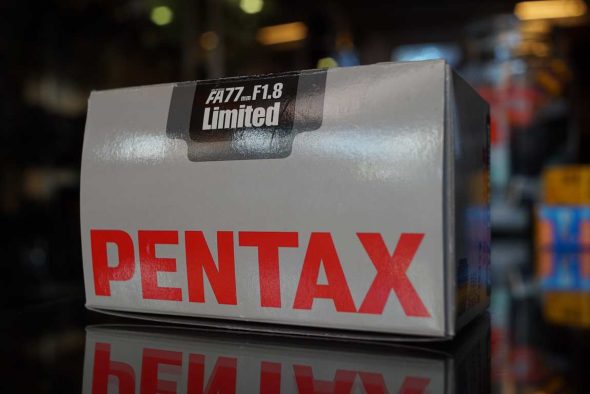 Pentax smc PENTAX-FA 1:1.8 77mm limited, BOXED