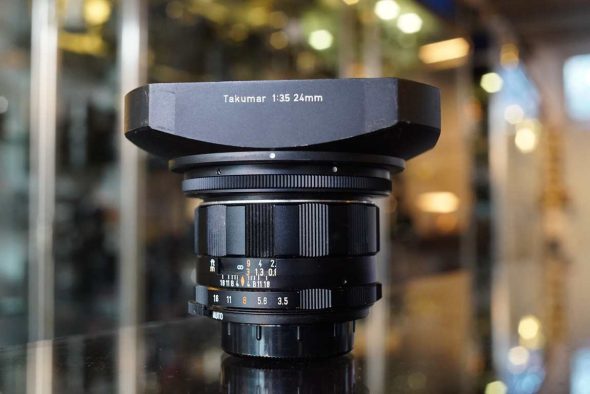 Pentax SMC Takumar 24mm F/3.5 M42 + Lenshood