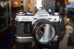 Canon AT-1 kit with FD 50mm F/1.8 lens, OUTLET