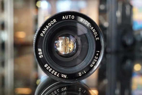 Panagor 35mm F/2 lens for Canon FD mount