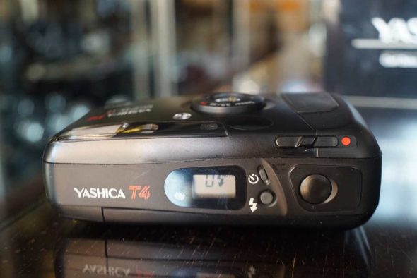 Yashica T4 black with 35mm F/3.5 lens, boxed