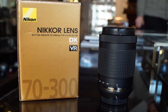 Nikon AF-P 70-300mm F/5-6.3 VR DX zoom, boxed
