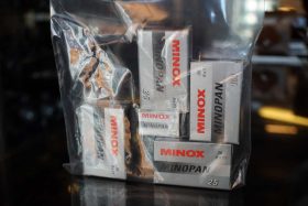 Minox Minopan 5x 100 film for Minox cameras, expired