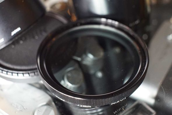 Nikon 72mm Pol filter and 2x hood: HN-29 + HN-13