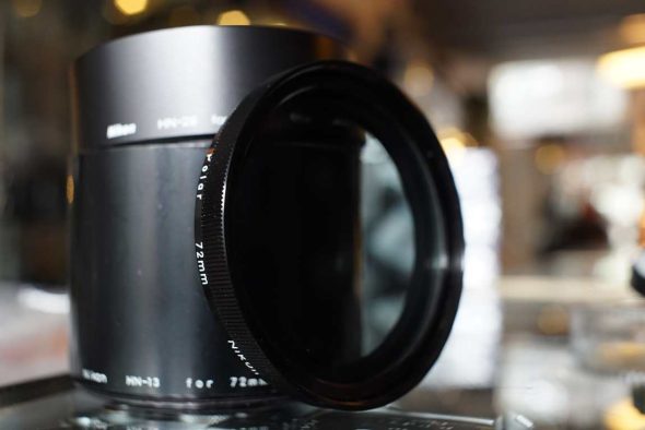 Nikon 72mm Pol filter and 2x hood: HN-29 + HN-13