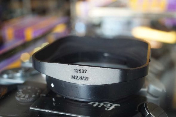 Leica 12537 Square lenshood for 21mm F/2.8 lens