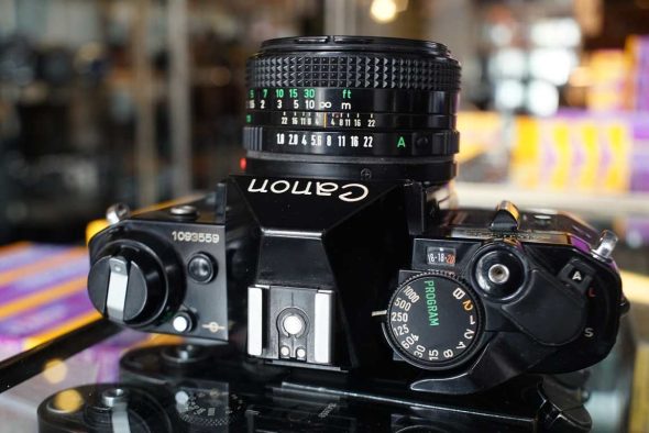 Canon AE-1 Program Black + FD 50mm F/1.8 lens