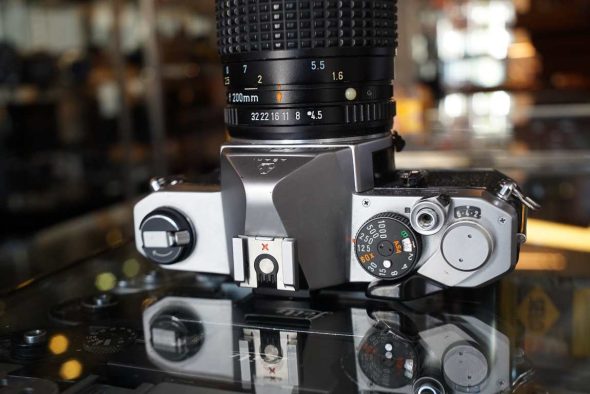 Pentax MX chrome + Pentax-M 80-200mm F/4.5 lens