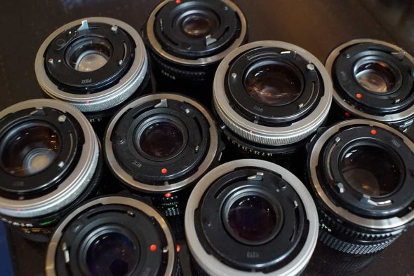Lot of 9 Rejected Canon FD lenses, various issues, super deal, OUTLET