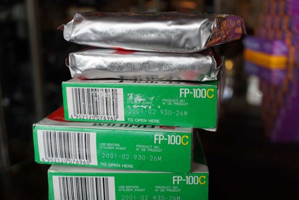 Fujifilm FP-100C instant film, expired 2001