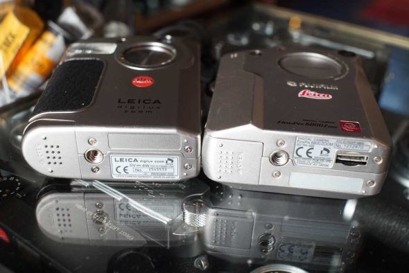 Lot of 2x Digital Leica Digilux Zoom camera, one is a Fuji