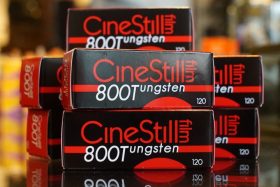 Cinestill 800T C41 color negative / 120 film