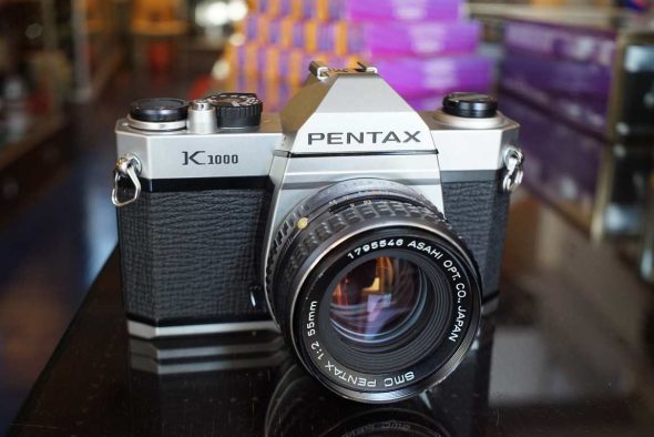 Pentax K1000 kit + 55mm lens OUTLET