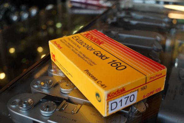 Kodak Ektacolor Gold 160, 120 (5-pack), expired 1994