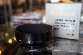 Nikon HS-5 Snap-on lenshood for 50mm F/1.4, boxed