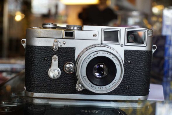 Leica M3 SS + Elmar 5cm F/3.5 lens, serviced