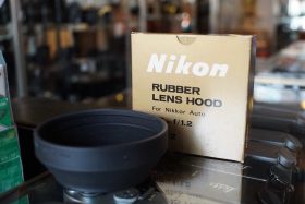 Nikon HR-2 rubber lenshood for 55mm F/1.2 lens, boxed