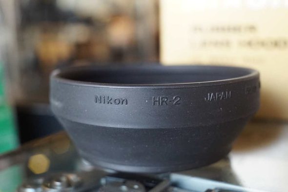 Nikon HR-2 rubber lenshood for 55mm F/1.2 lens, boxed
