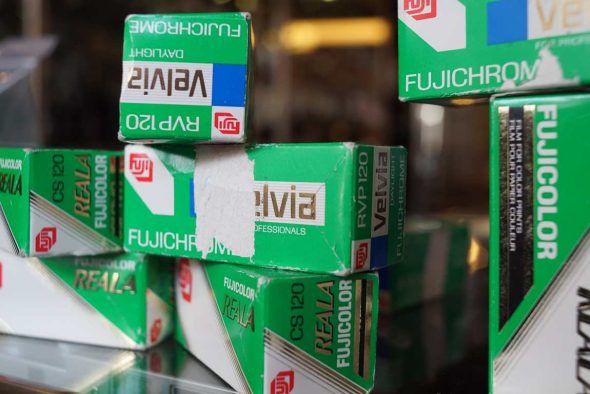 Fujifilm Velvia 50 and Reala 100, expired 1996, lot of 11x 120 films