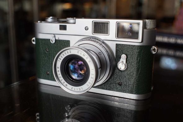 Leica M2 green leather + Elmar 50mm F/2.8