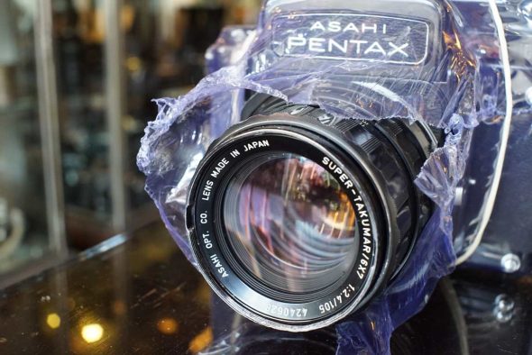 Pentax 6×7 + Super-Takumar 105mm F/2.4 lens, fully CLA’d