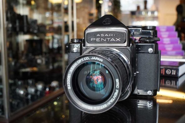 Pentax 6×7 MLU + SMC 55mm F/4.5 lens, recent CLA