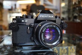 Pentax K2 black + SMC 50mm F/2 lens