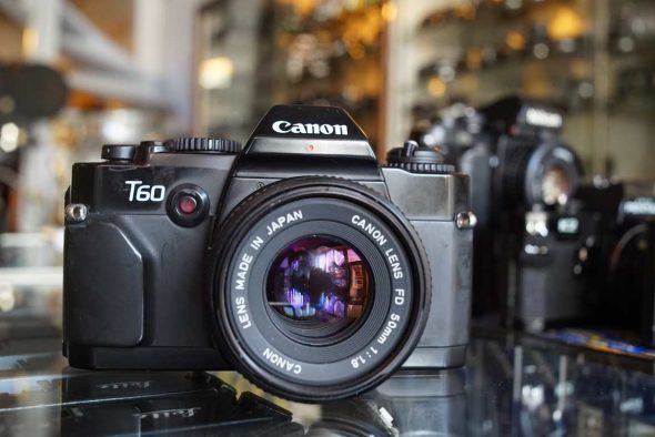 Canon T60 + FD 50mm F/1.8 lens