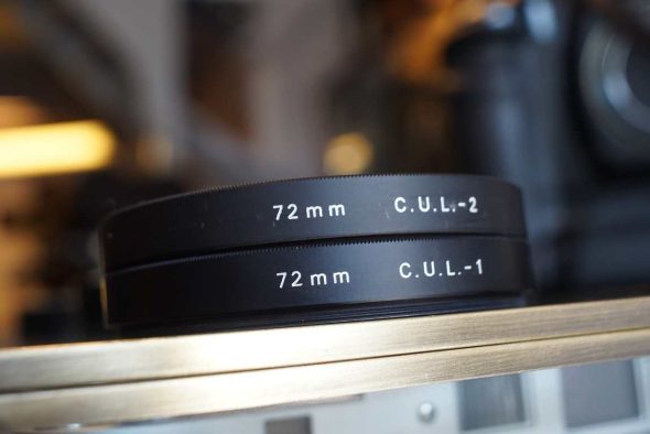 Bronica 2x Close-up lenses 72mm, C.U.L-1 + C.U.L.-2