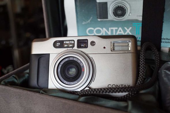 Contax TVS zoom, power issues, boxed, OUTLET