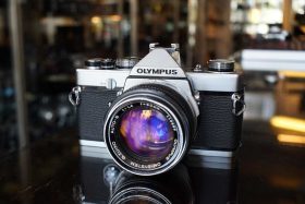 Olympus OM-1 SLR + OM 50mm F/1.4 lens