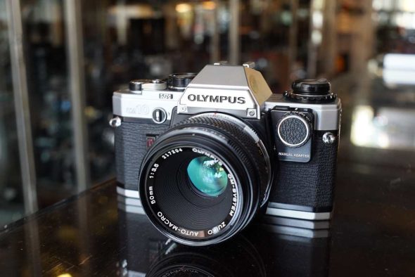 Olympus OM-10 with Manual Adapter + OM 50mm F/3.5 macro lens