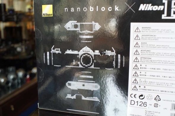 Nikon X Nanoblock NB01-NF Nikon F silver, never opened, sealed box