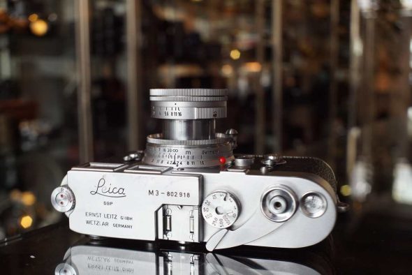 Leica M3 DS + Summicron 50mm F/2 Collapsible, boxed