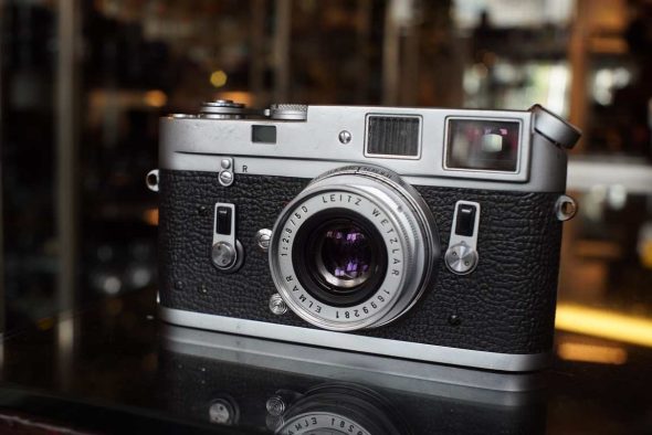 Leica M4 chrome, boxed + Elmar 50mm F/2.8 lens