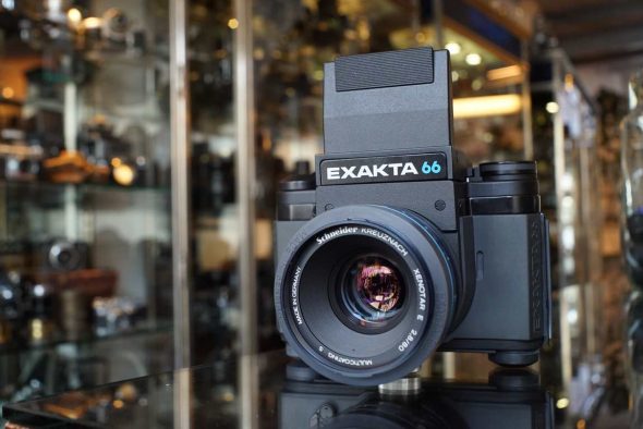 Exakta 66 mod 3 + Schneider Xenotar 80mm F/2.8 lens, accessories and fresh CLA